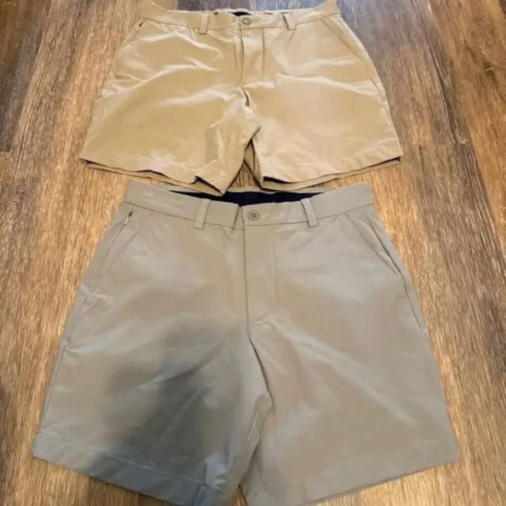 Vineyard Vines size 28 OTG On-The-Go Shorts - Set of 2 (Tan and Grey)